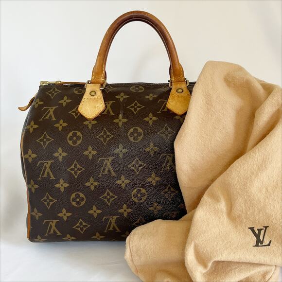 LOUIS VUITTON Vintage Monogram Canvas Speedy 30 Bag - Picture 13 of 15